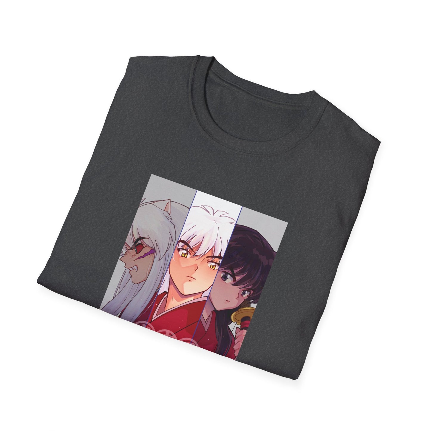 Inuyasha Three Forms T-Shirt | Hanyō, Human, and Demon Portrait Fanart Tee Unisex T-Shirt Inuyasha merch