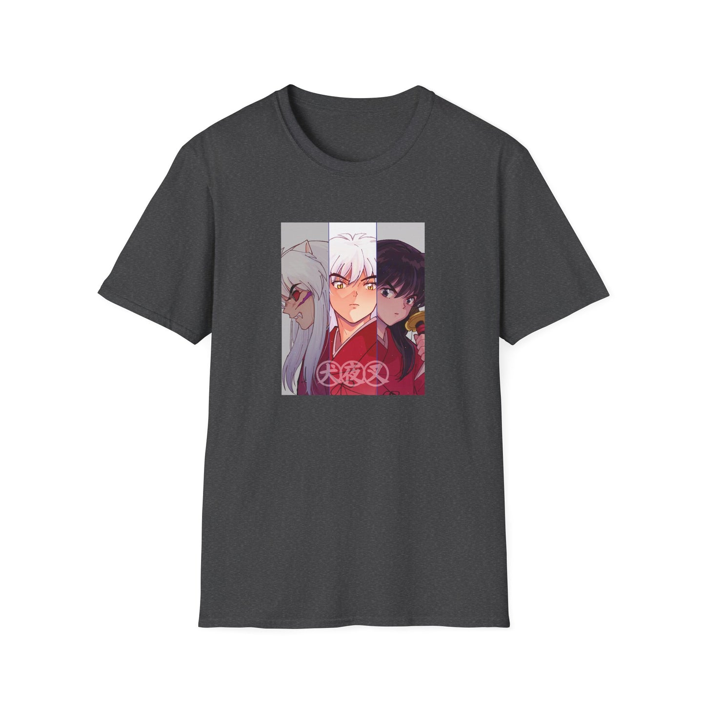 Inuyasha Three Forms T-Shirt | Hanyō, Human, and Demon Portrait Fanart Tee Unisex T-Shirt Inuyasha merch