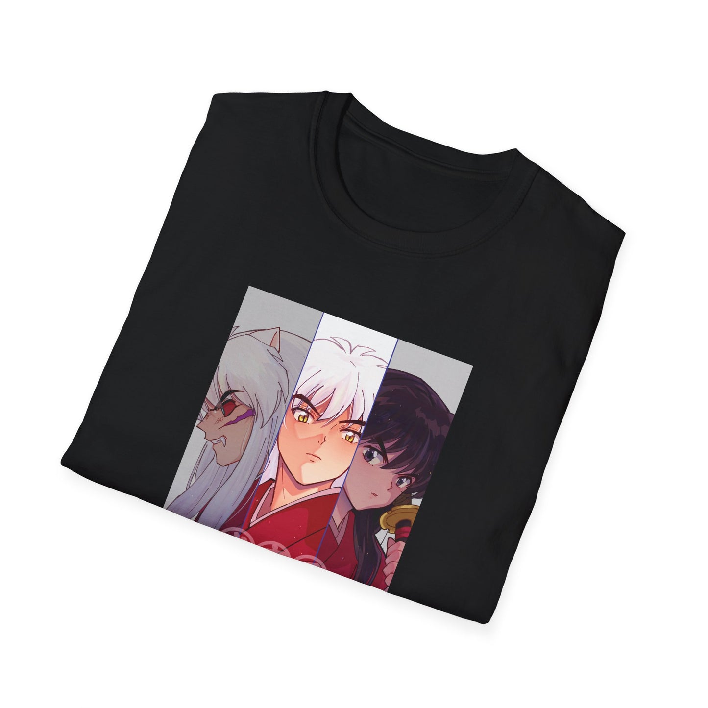 Inuyasha Three Forms T-Shirt | Hanyō, Human, and Demon Portrait Fanart Tee Unisex T-Shirt Inuyasha merch