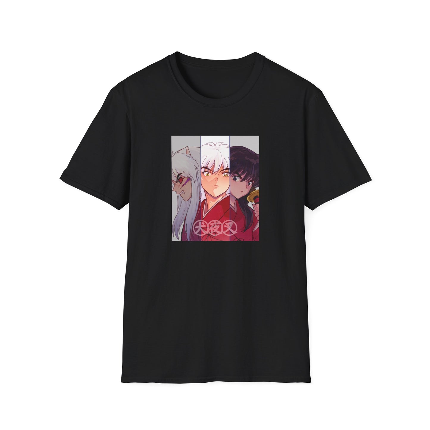Inuyasha Three Forms T-Shirt | Hanyō, Human, and Demon Portrait Fanart Tee Unisex T-Shirt Inuyasha merch