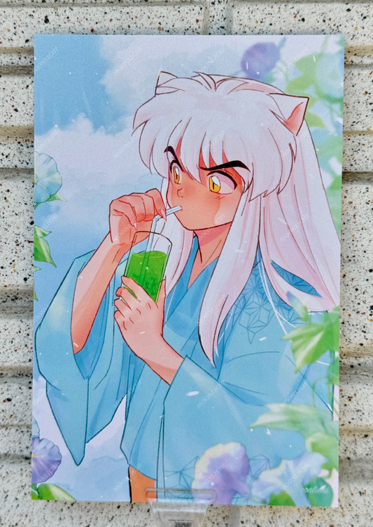 Inuyasha Fan Art Postcard Set Vol. 4- 4 Piece Pearlescent Art Prints - 2026 Collection
