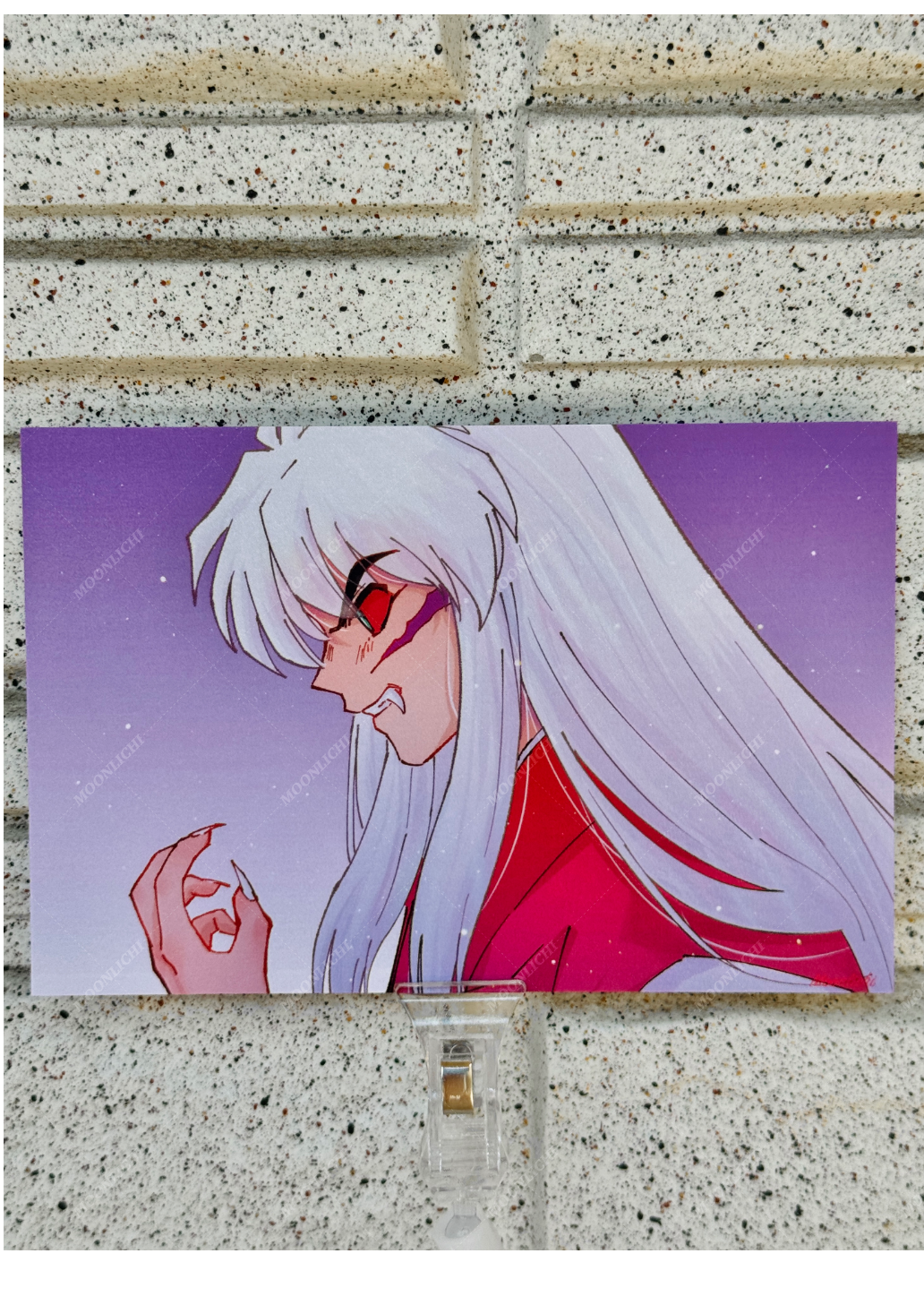 Inuyasha Fan Art Postcard Set Vol. 5- 4 Piece Pearlescent Art Prints - 2026 Collection