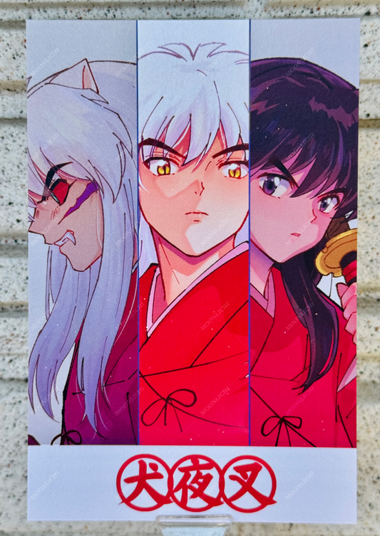 Inuyasha Fan Art Postcard Set Vol. 5- 4 Piece Pearlescent Art Prints - 2026 Collection