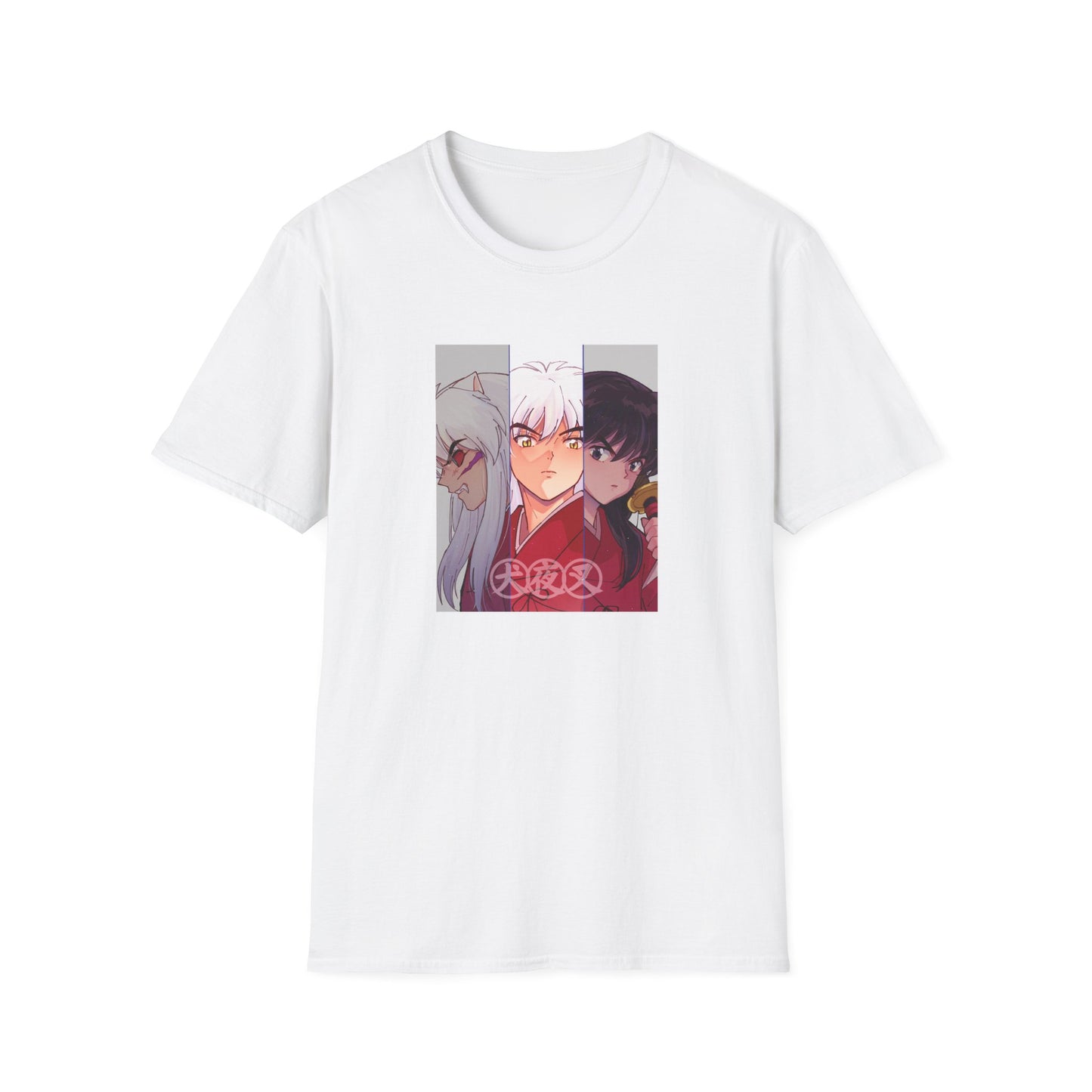 Inuyasha Three Forms T-Shirt | Hanyō, Human, and Demon Portrait Fanart Tee Unisex T-Shirt Inuyasha merch