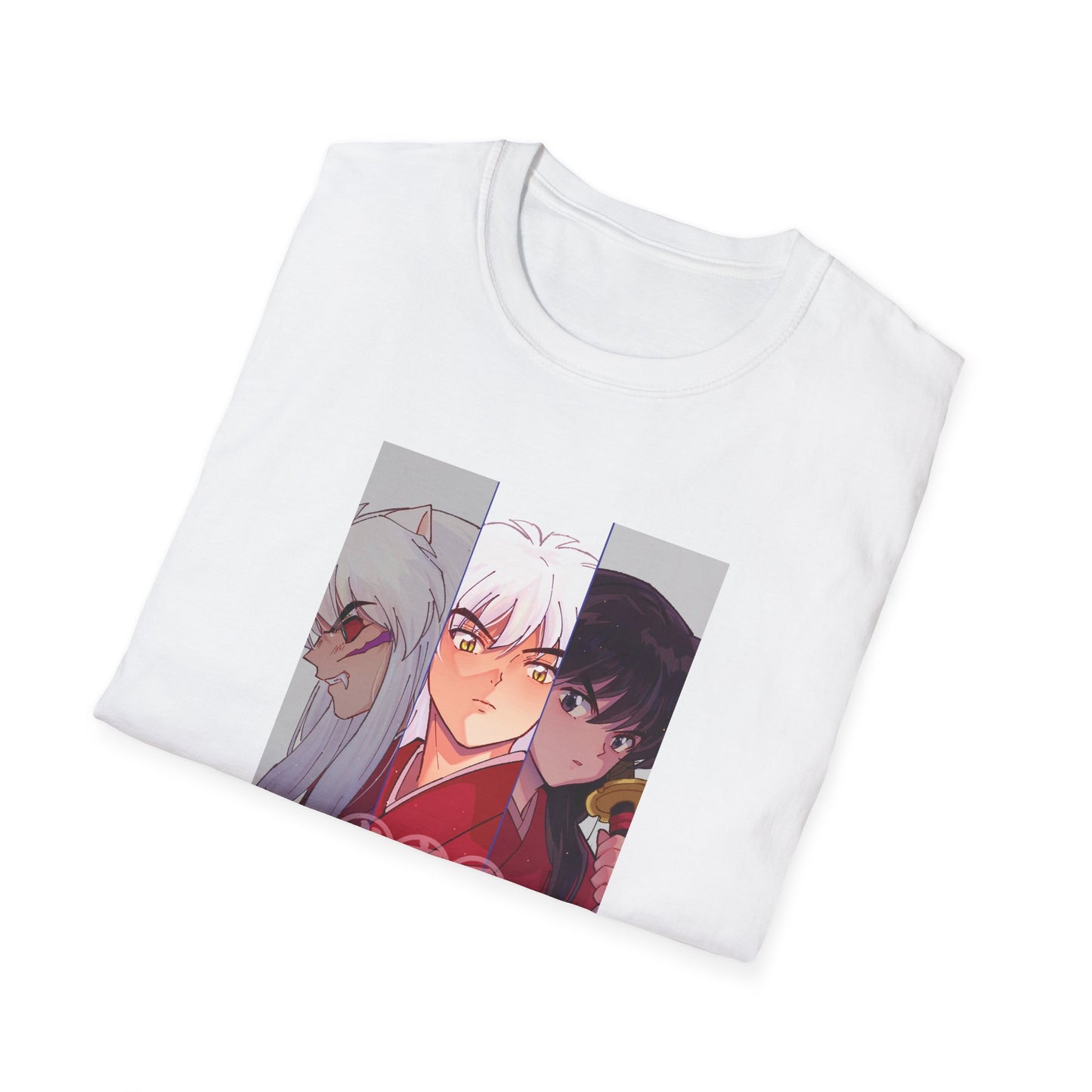 Inuyasha Three Forms T-Shirt | Hanyō, Human, and Demon Portrait Fanart Tee Unisex T-Shirt Inuyasha merch