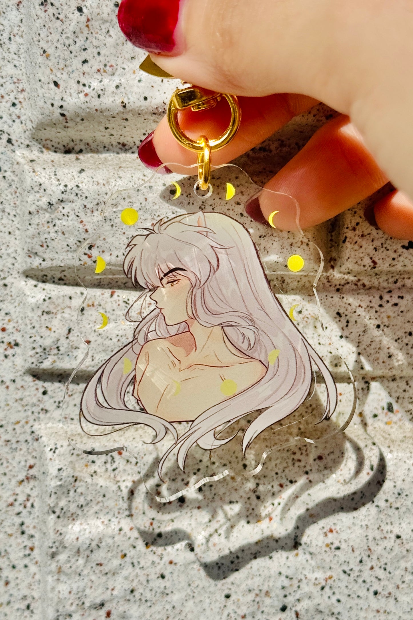 Inuyasha & Human Inuyasha Acrylic Keychain