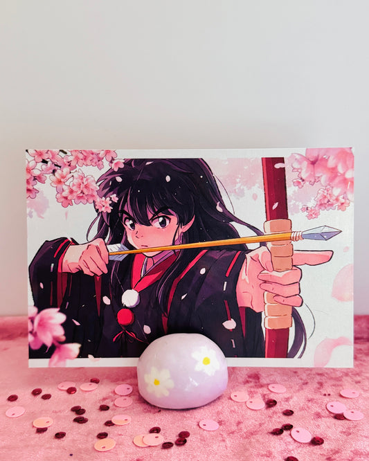 Inuyasha Fan Art Postcard Set (4-Piece) – Renewed Edition with Pearlescent Finish, Anime Collectible Cards