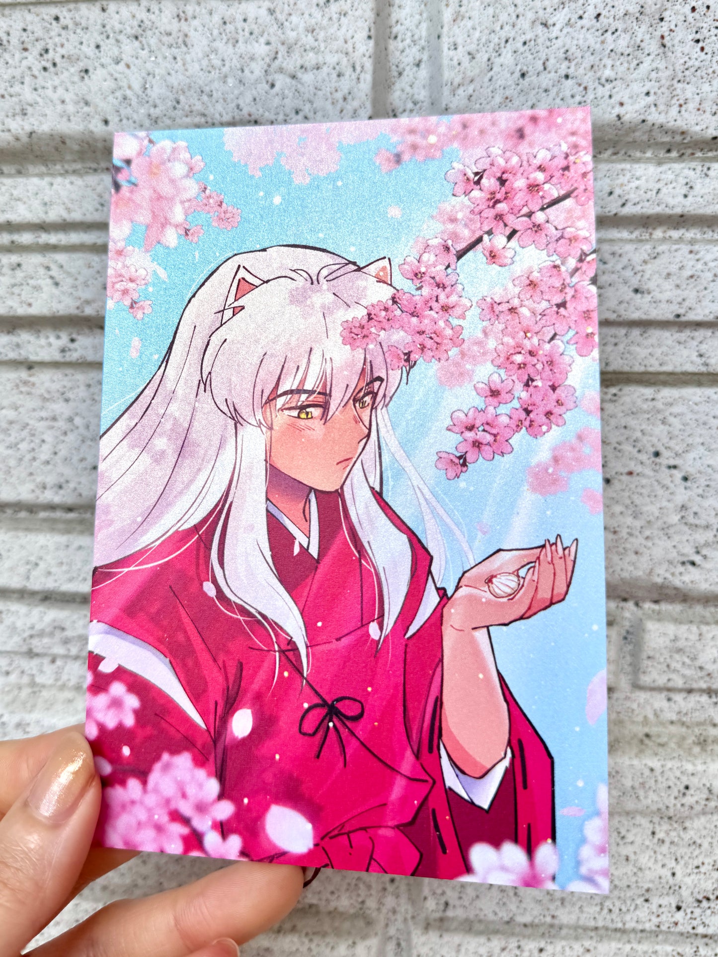 Inuyasha Fan Art Postcard Set Vol. 3- 4 Piece Pearlescent Art Prints - 2026 Collection