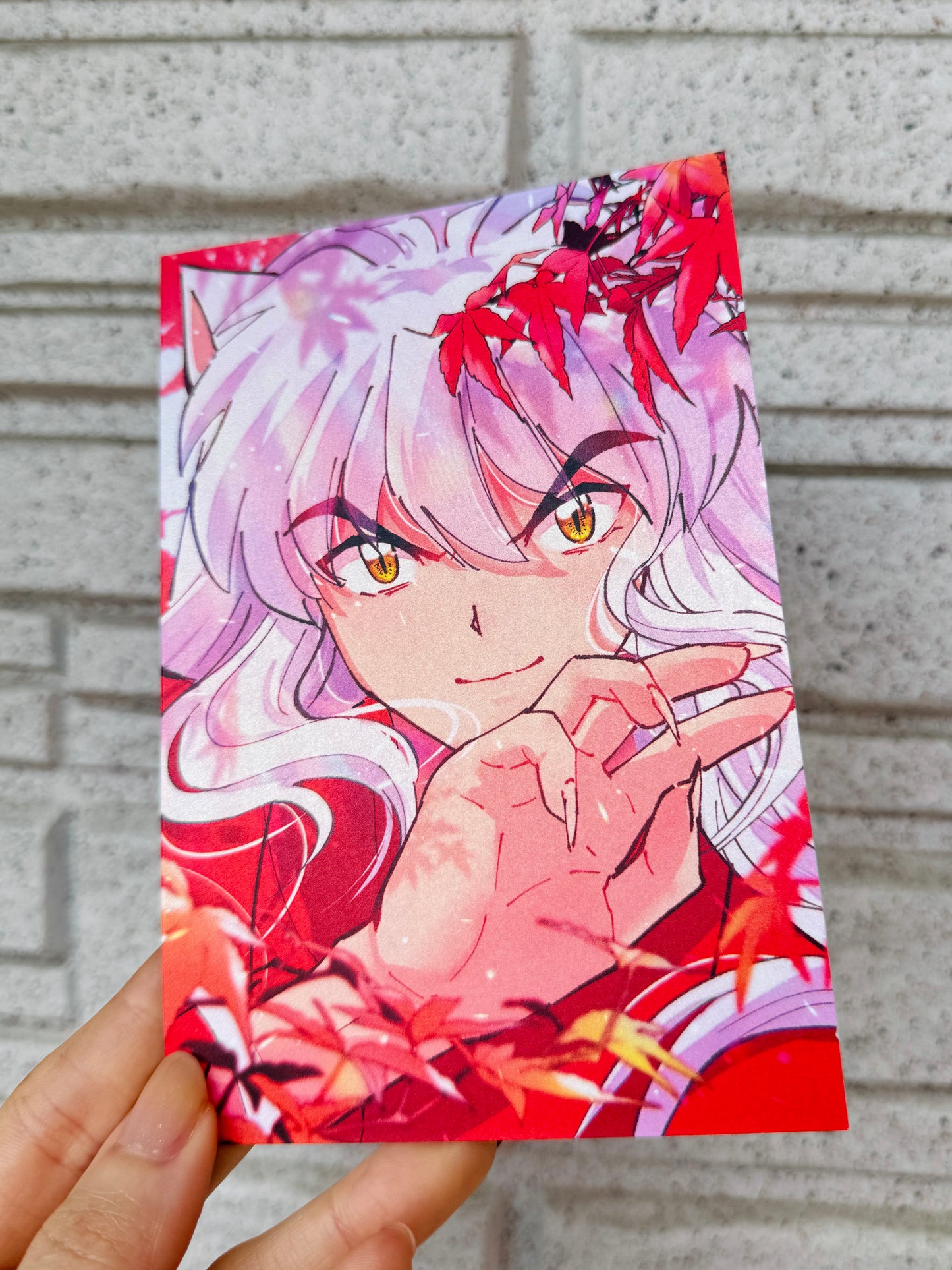 Inuyasha Fan Art Postcard Set Vol. 3- 4 Piece Pearlescent Art Prints - 2026 Collection