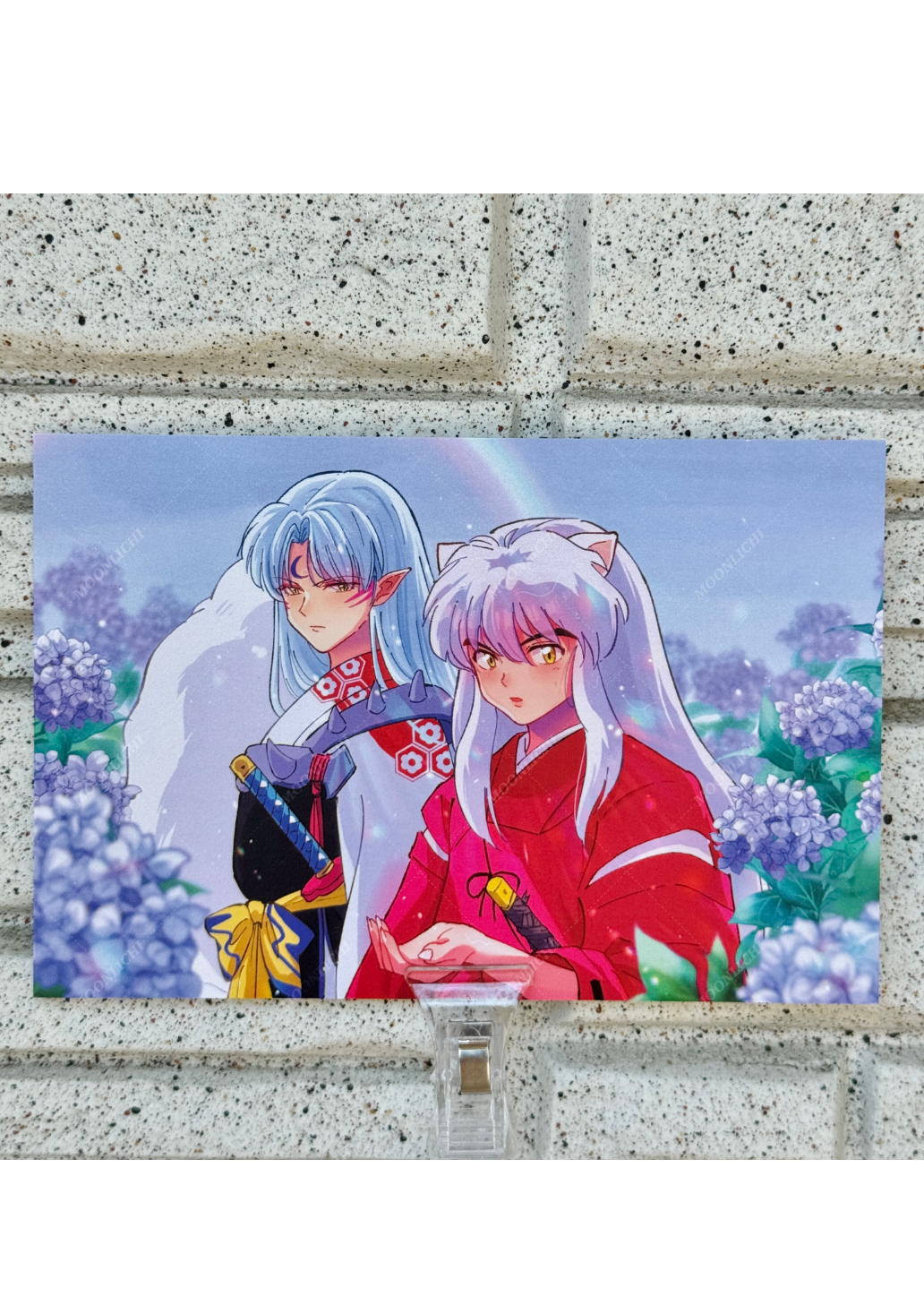 Inuyasha Fan Art Postcard Set Vol. 2- 4 Piece Pearlescent Art Prints - 2026 Collection